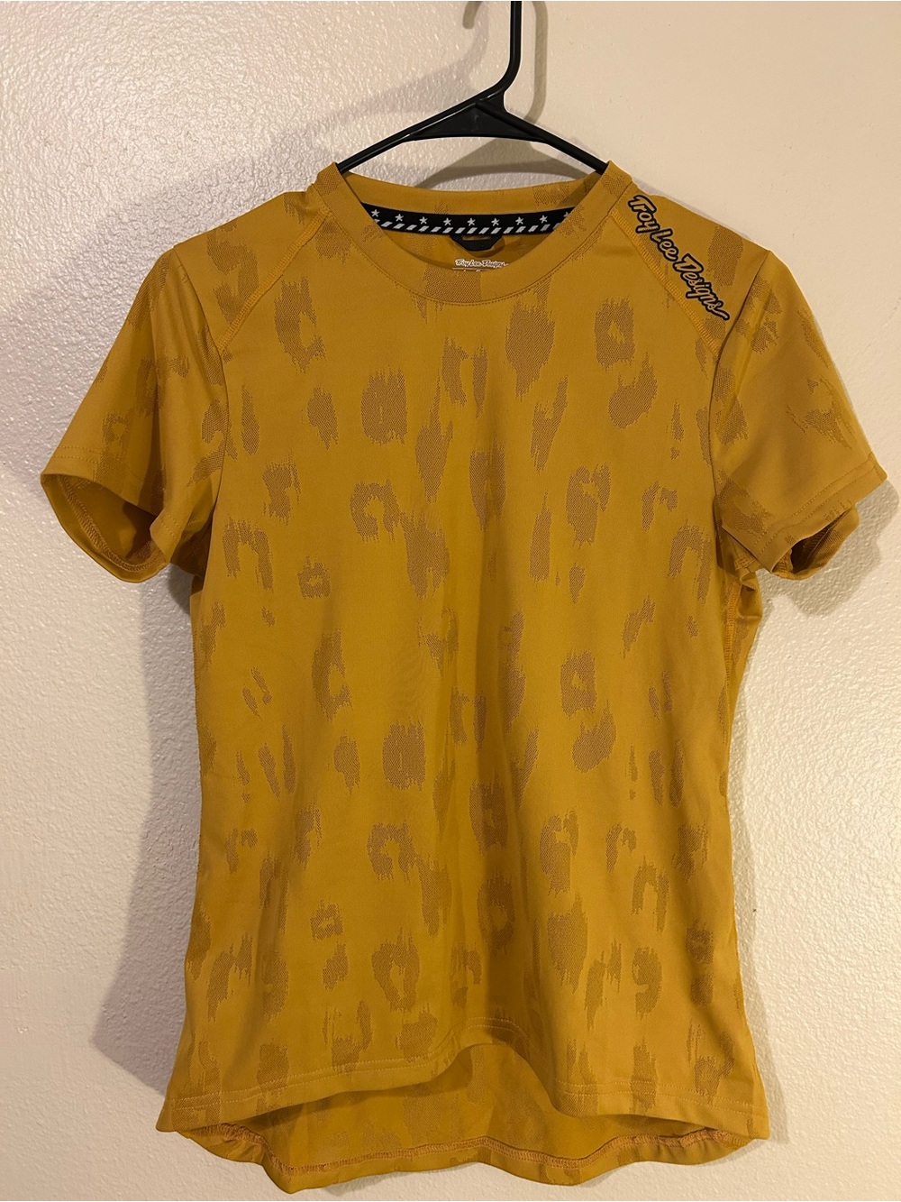 Troy Lee Designs Lilium Mustard Yellow Short Sleeve T Shirt